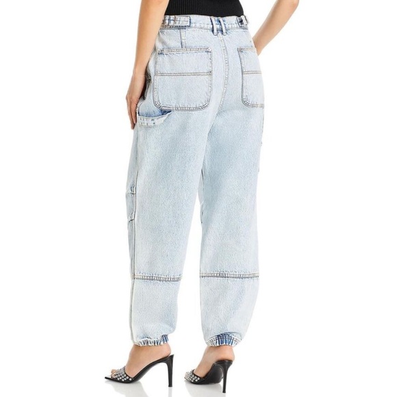 Alexander Wang Double Front Carpenter Jeans in Pebble Bleach Size 29 - Picture 4 of 7